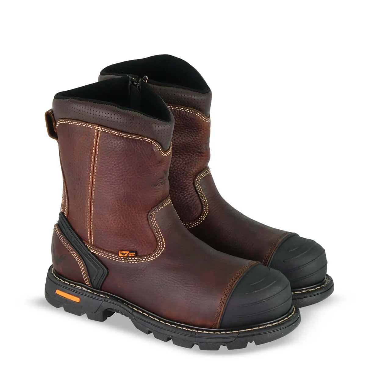 Thorogood GEN-Flex2 Series 8 Brown Composite Safety Toe Side-zip Wellington 804-4440