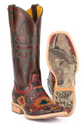 Tin Haul Women's South by Wolf Multicolor Leather Cowboy Boots