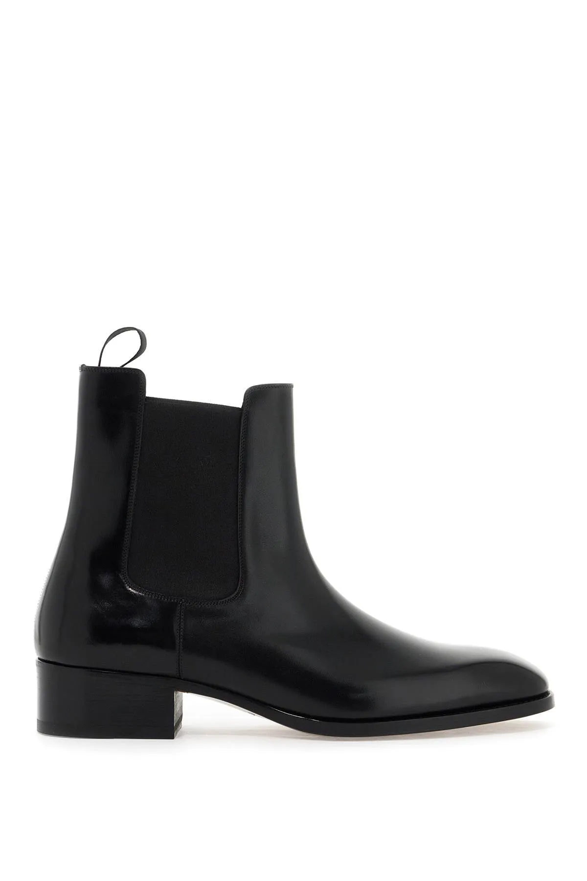 Tom Ford leather Chelsea ankle boots black