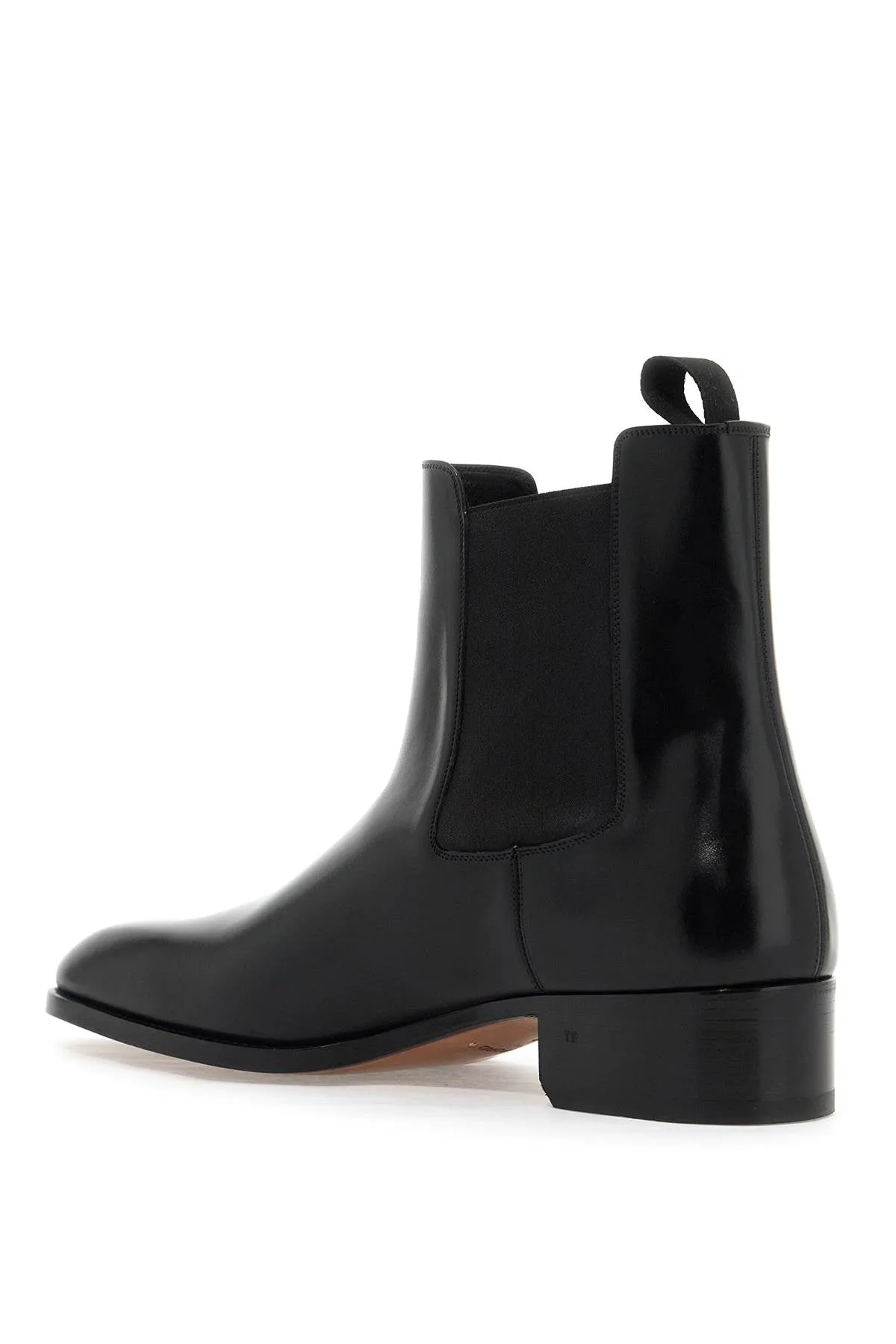 Tom Ford leather Chelsea ankle boots black