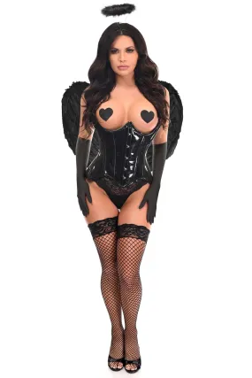 Top Drawer Black Patent Dark Angel Corset Costume