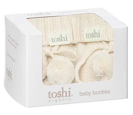 Toshi Organic Booties Marley Cream - Buy Online Now