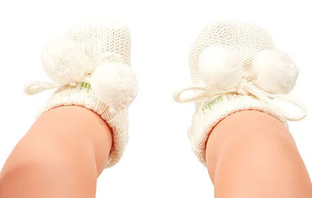 Toshi Organic Booties Marley Cream - Buy Online Now