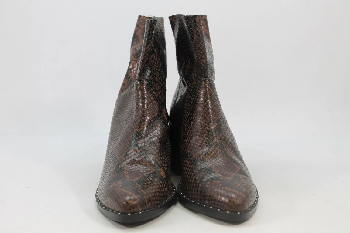 Treasure & Bond Farrah Brown Snake Boots - Women's Size 8.5M