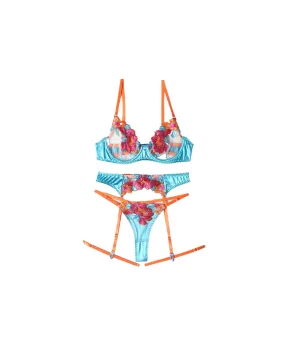 Tropical Lace Underwear Set