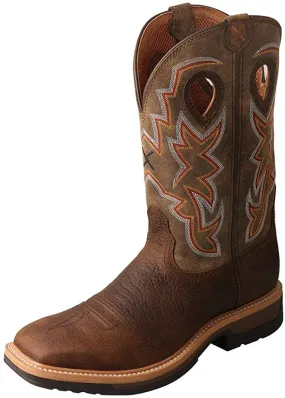 Twisted X Men's Alloy Toe Lite Western Boots - Casual Men's Boots - Taupe & Bomber, Size 12 D