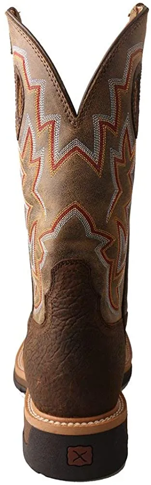 Twisted X Men's Alloy Toe Lite Western Boots - Casual Men's Boots - Taupe & Bomber, Size 12 D