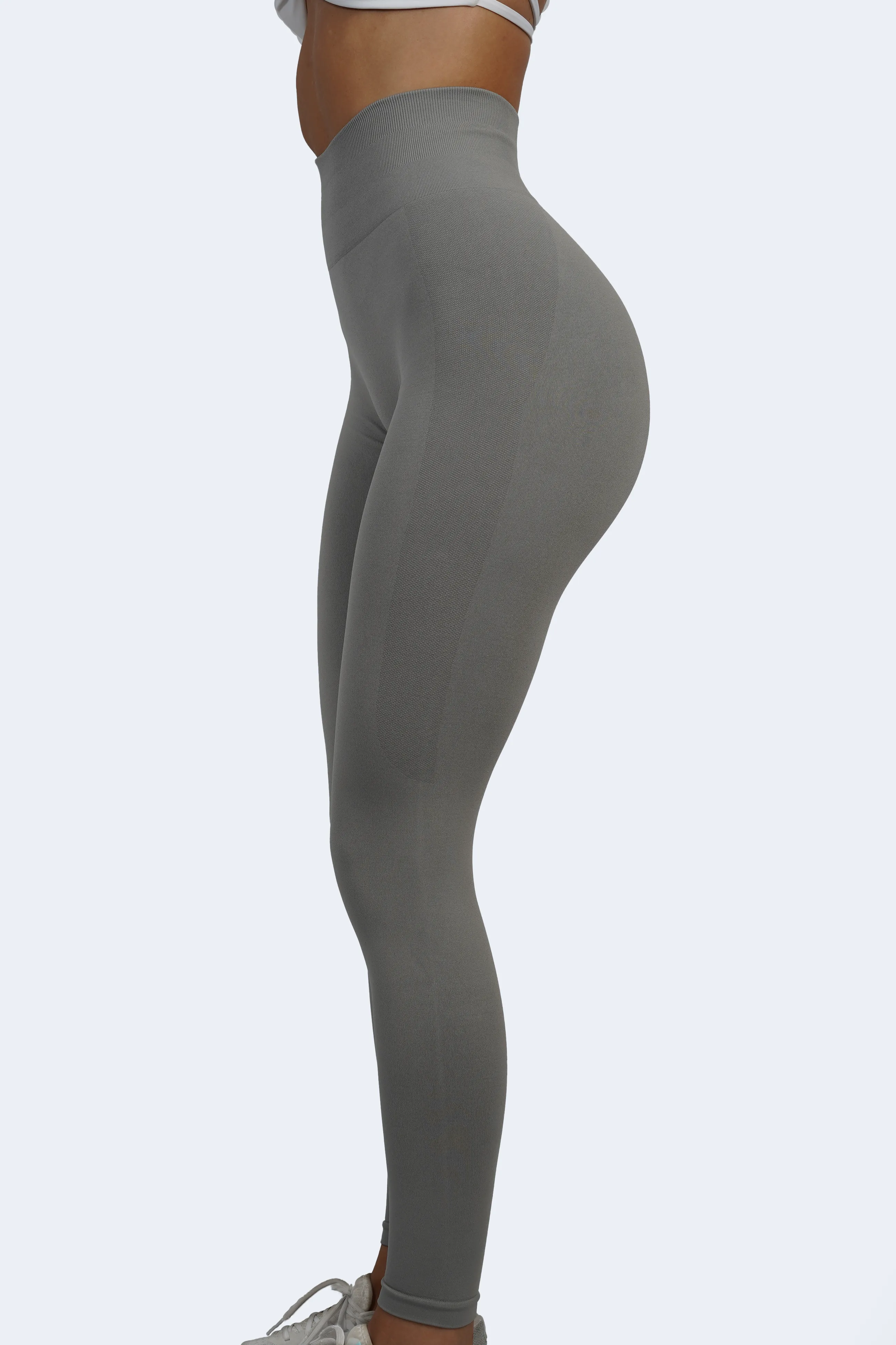 Ultra Seamless Grey Scrunch Leggings