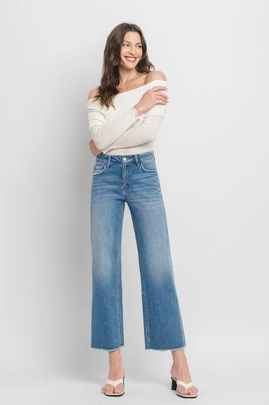 Vervet jeans high rise ankle wide leg