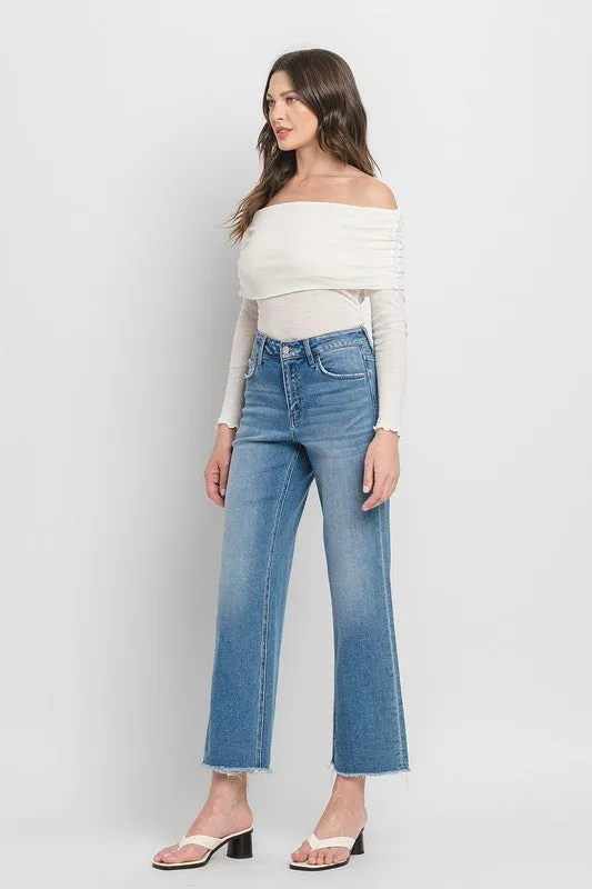 Vervet jeans high rise ankle wide leg