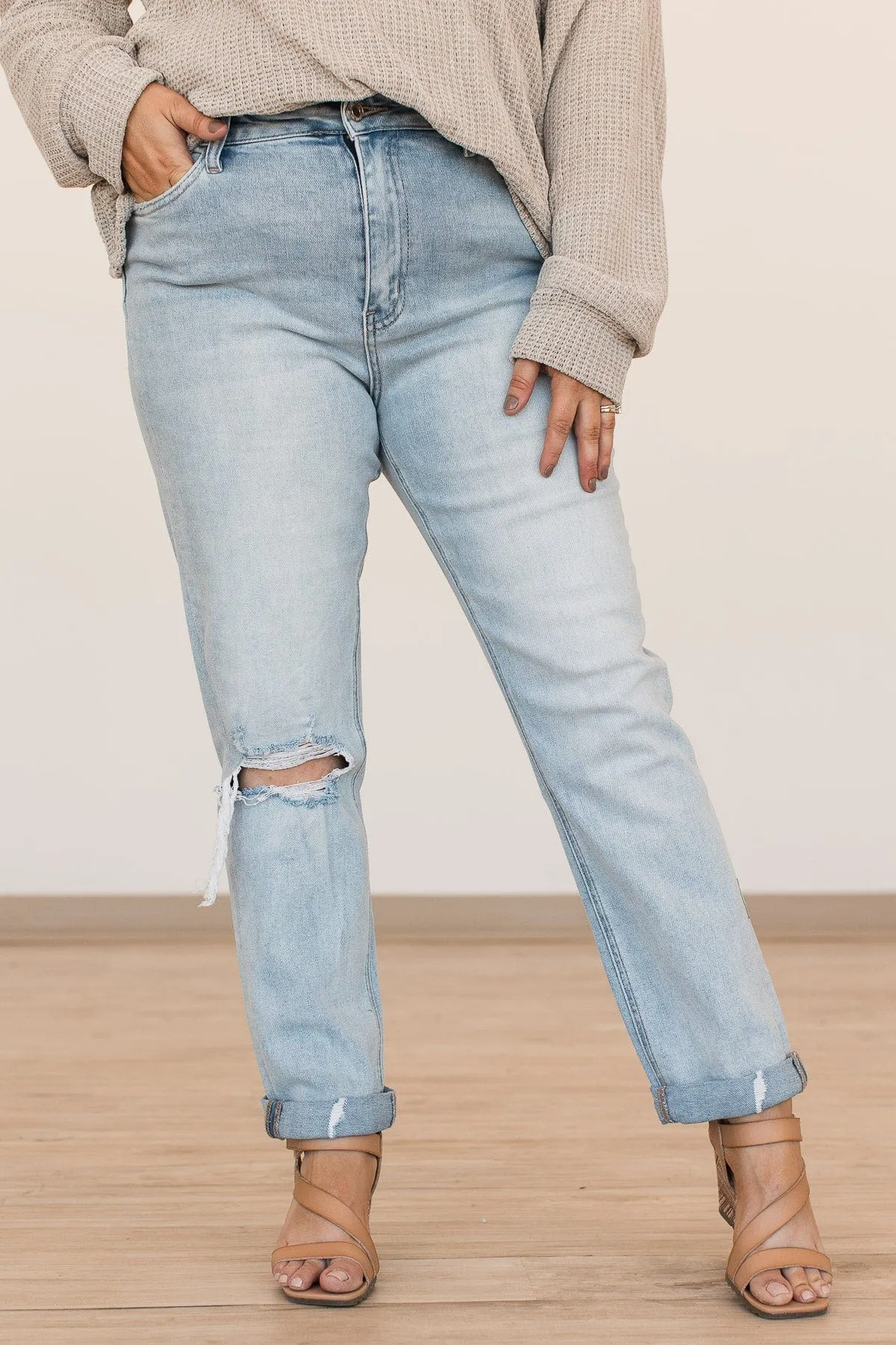 Vervet Slim Straight Jeans - Angela Wash.