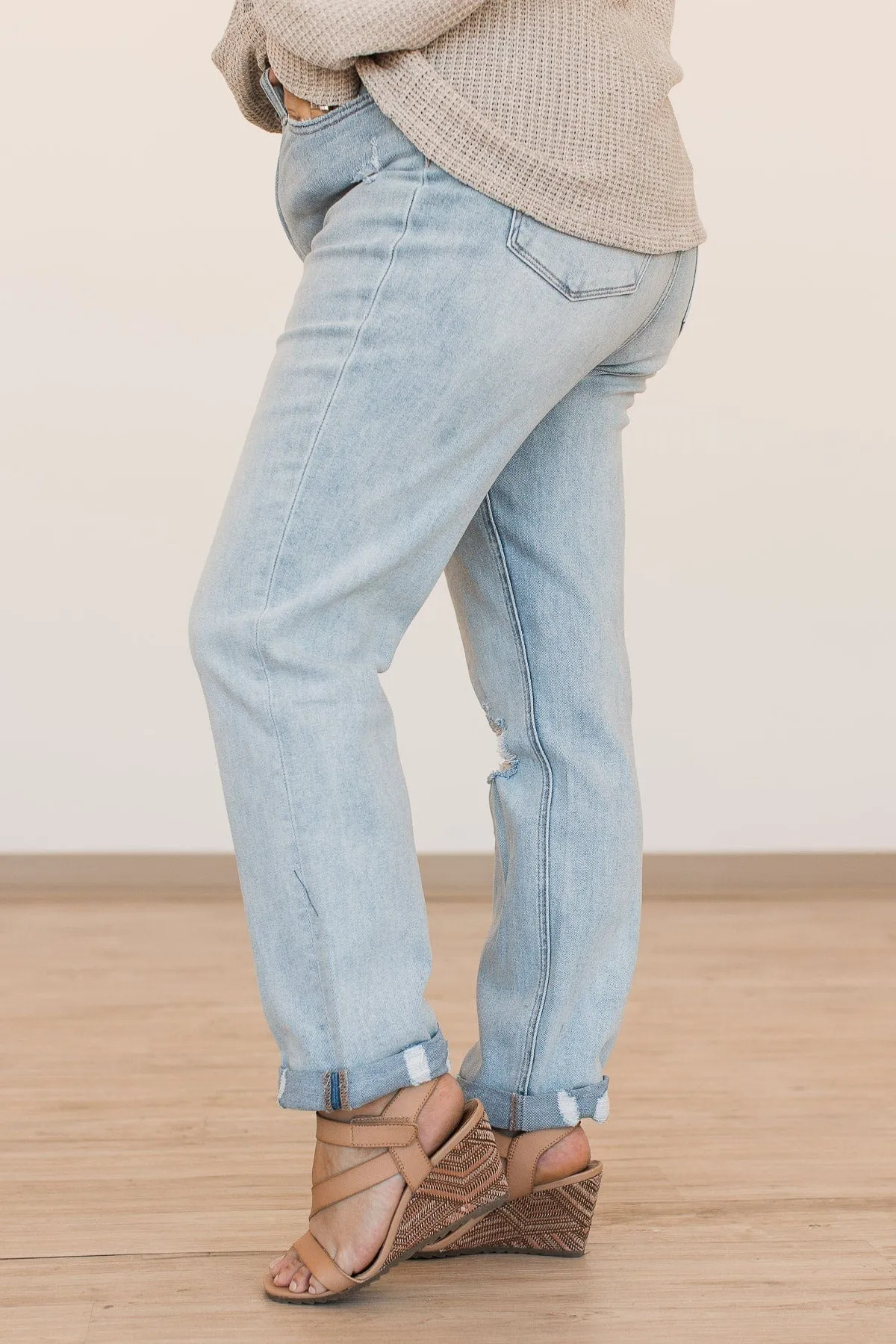 Vervet Slim Straight Jeans - Angela Wash.