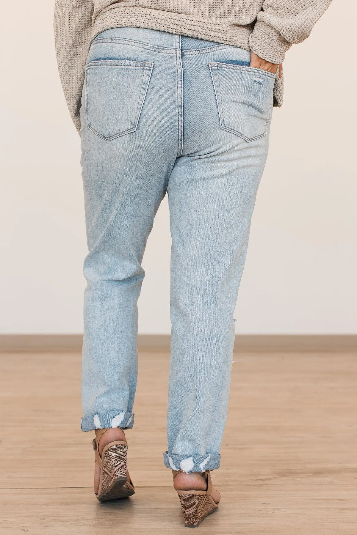 Vervet Slim Straight Jeans - Angela Wash.