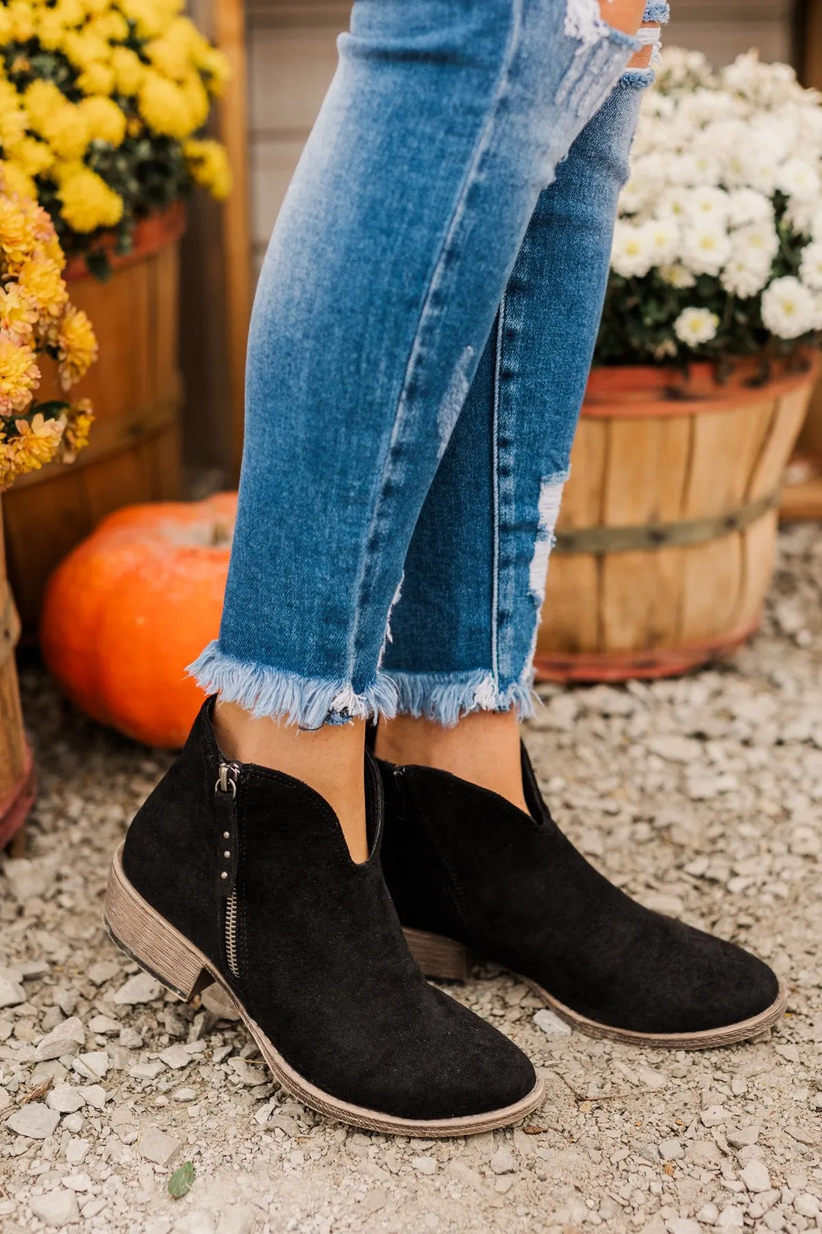 Very G Black Divine Booties