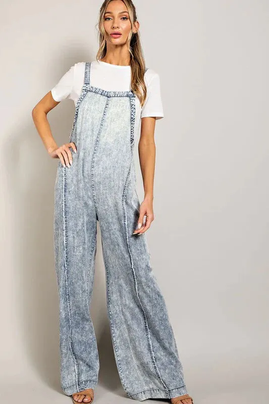 Washed Tie Dye Jumpsuit