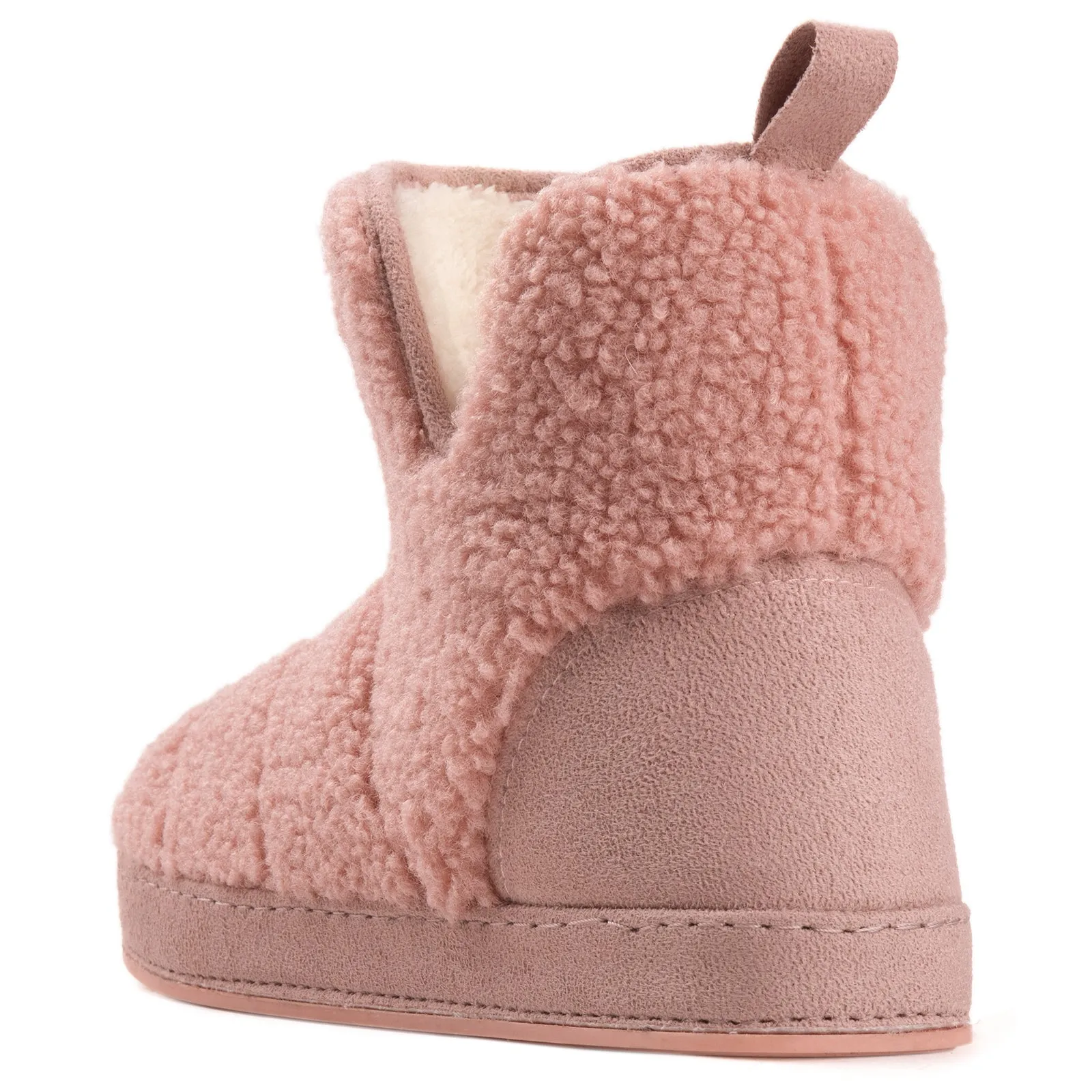 Women's Fuzzy Fleece House Bootie | Ladies' Memory Foam Slipper