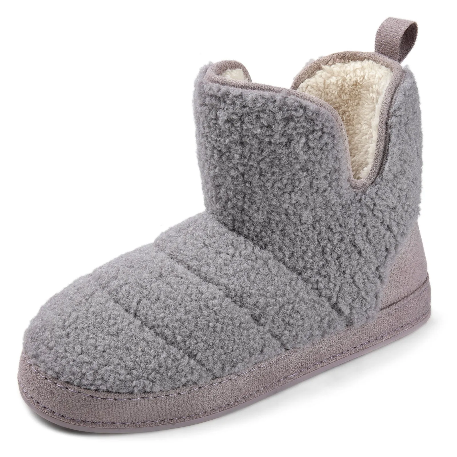 Women's Fuzzy Fleece House Bootie | Ladies' Memory Foam Slipper