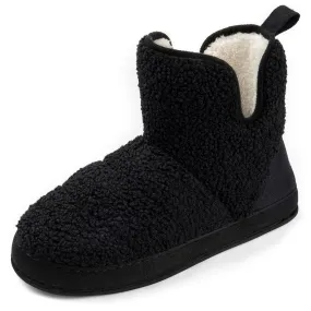 Women's Fuzzy Fleece House Bootie | Ladies' Memory Foam Slipper