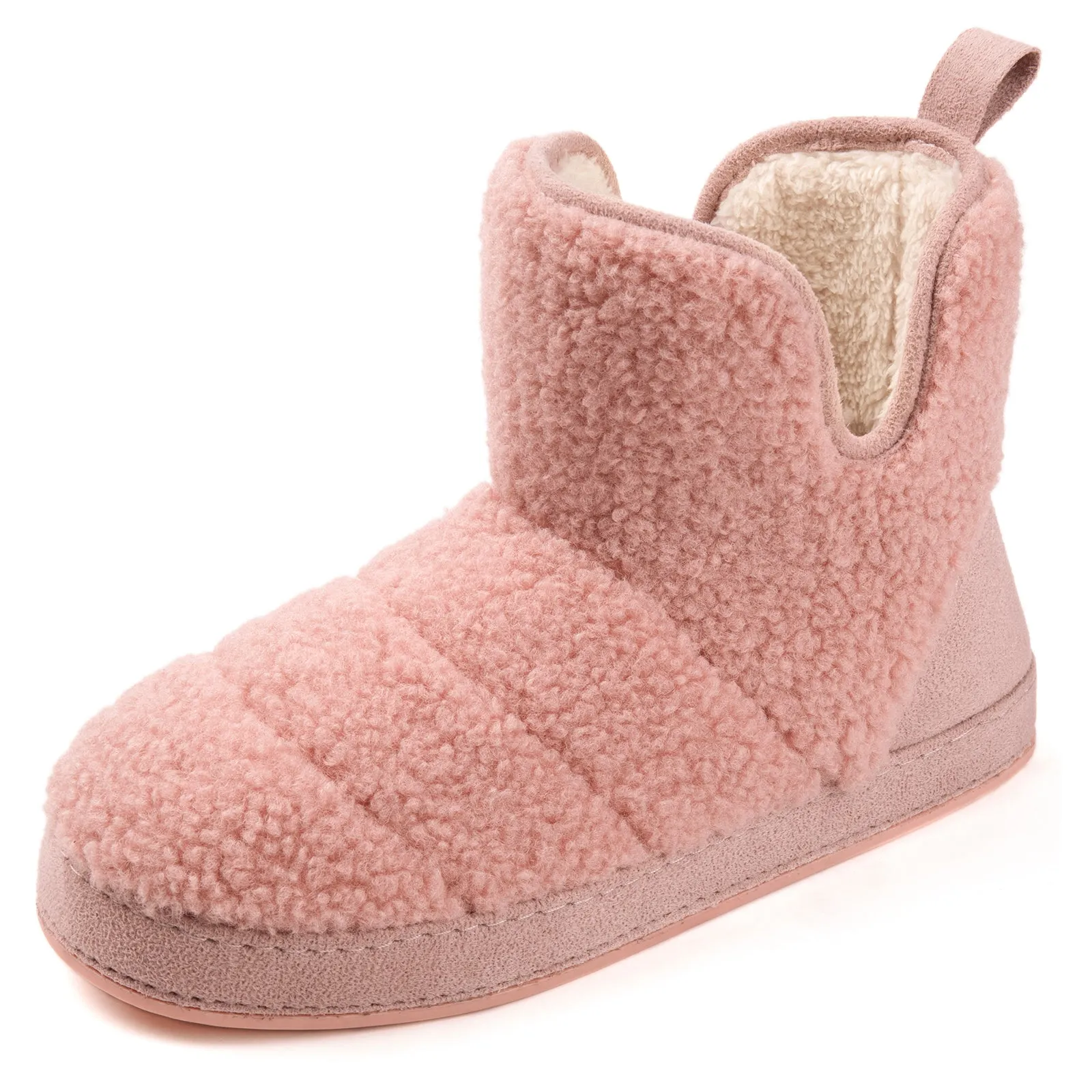 Women's Fuzzy Fleece House Bootie | Ladies' Memory Foam Slipper