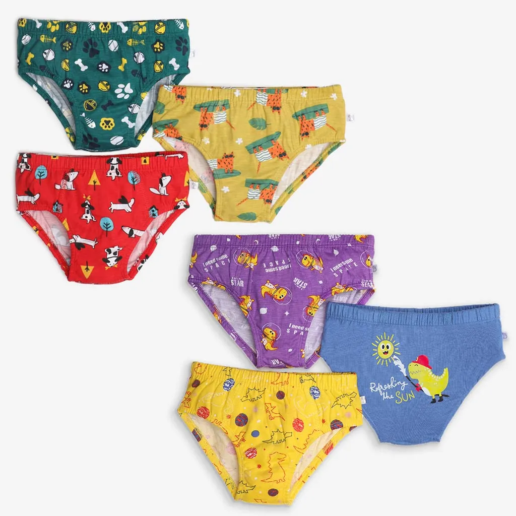 Young Boy Briefs 6 Pack Paws Only Finding Dino 2.0 - Buy Now!