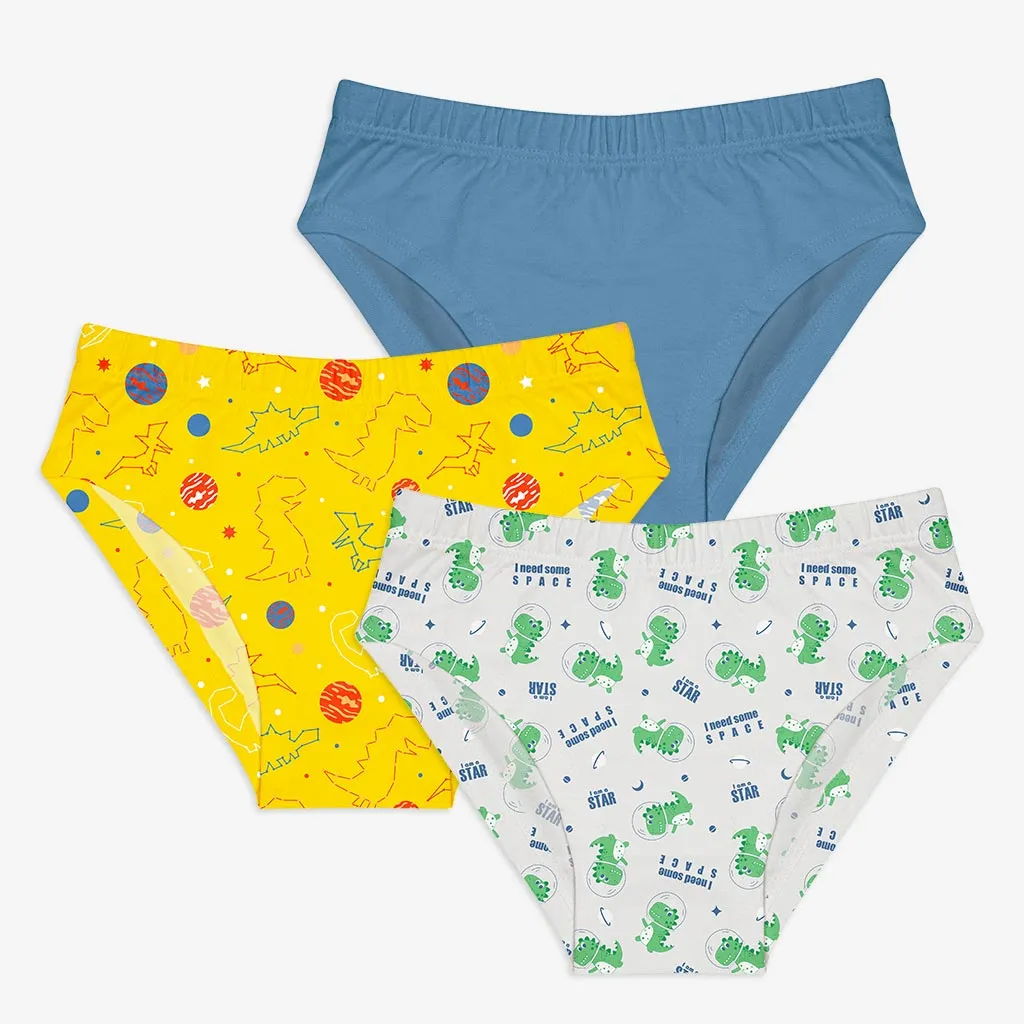 Young Girls' 3-Pack Dinosaur Briefs